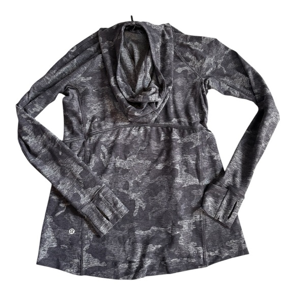 Lululemon Warm Stabilizer 1/2 Zip Hoodie
Incognito Camo HTR Black size 4 - Picture 3 of 6